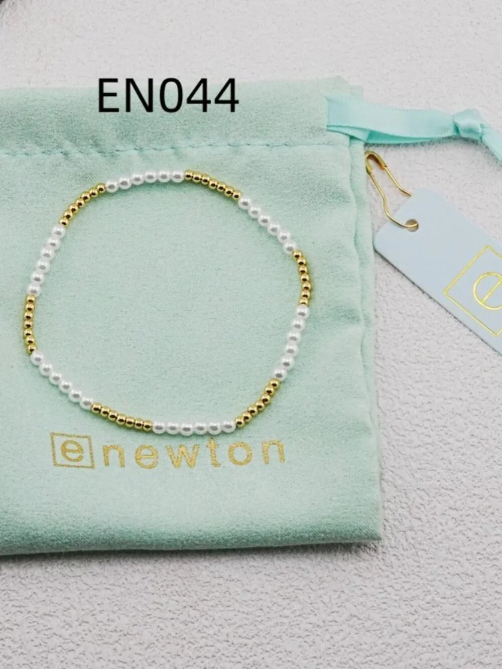 Enewton Gold Bead & Pearl Bracelet